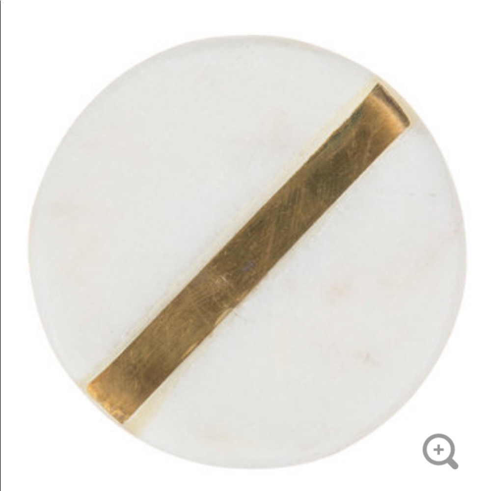COPY - White and gold stone pulls